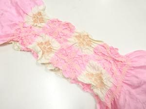 正絹　絞り　帯揚げ